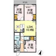 セレスティア鷺宮Ⅱの間取り画像
