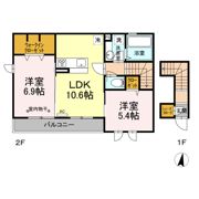 クレール光丘Bの間取り画像