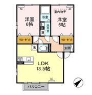 ヴィラージュ石山の間取り画像