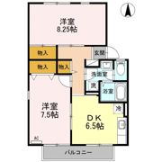 サンロードK Bの間取り画像