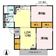 セジュールヴィオレ A棟の間取り画像