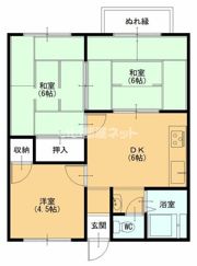 コーポ富士見の間取り画像