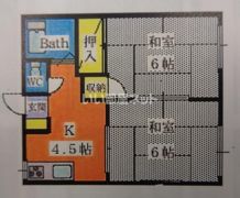 中の塚ハイツの間取り画像