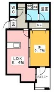 メゾンクレール伊都の間取り画像