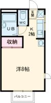 松山ハイツBの間取り画像