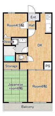 アエラス昭島の間取り画像