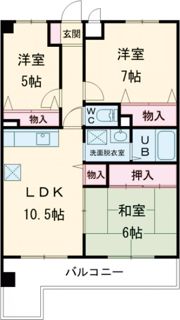 ロジュマン泉佐野の間取り画像