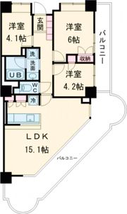 スカイライズタワーの間取り画像