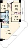 スカイライズタワーの間取り画像