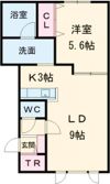 クレア大町Aの間取り画像