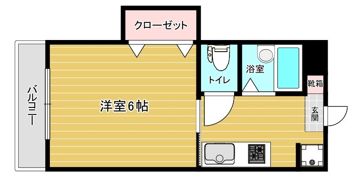 スリム室見の間取り画像