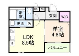 フルールハチテラスの間取り画像