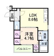 フルールハチテラスの間取り画像