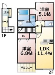 コンフォート茜台の間取り画像