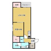 Chaton美穂ヶ丘の間取り画像