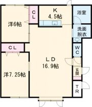 ラテラBの間取り画像