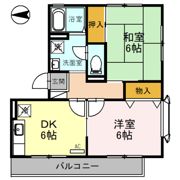 ハイカムール梅寿の間取り画像