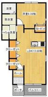 ムーンシャイン Cの間取り画像