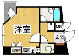 ロマネスク渡辺通りの間取り画像