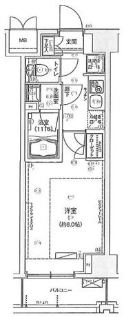 ハーモニーレジデンス東京イーストの間取り画像
