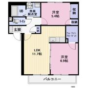リバーサイド 一ツ木の間取り画像