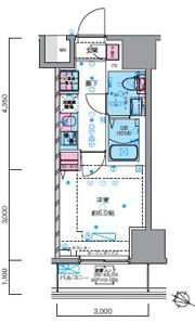 GENOVIA青砥skygardenの間取り画像