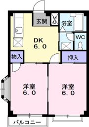 エルディム花月の間取り画像