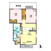 リバーパーク神明 Cの間取り画像
