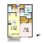 サンルージュ豊栄の間取り画像