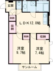 ラポー王子の間取り画像