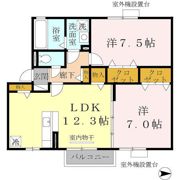 アダージョ S棟の間取り画像