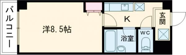 クローバーハイツⅢの間取り画像