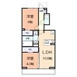 アジュールuの間取り画像