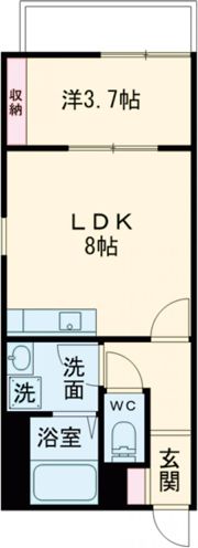 リブレメゾン岸辺Ⅰの間取り画像