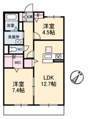 シャーメゾン宇多津 B棟の間取り画像
