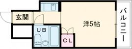 若草女子学生ハイツの間取り画像