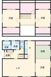 中村貸家の間取り画像