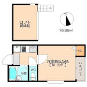 アゼリア箱崎Aの間取り画像