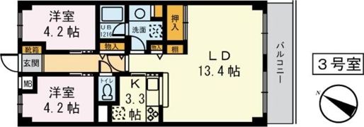 ライオンズマンションつきみ野の森第2の間取り画像