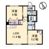 ヴェルデメゾンさだいわ Cの間取り画像