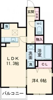 S_MAISON(エスメゾン)の間取り画像