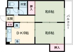 金池マンションB棟の間取り画像