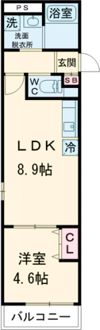 Feliz Court日根野の間取り画像