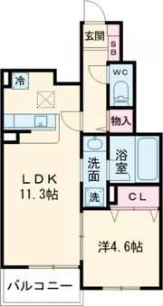 S_MAISON(エスメゾン)の間取り画像