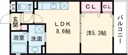 ピレーネ北条Ⅴ（ファイブ）の間取り画像