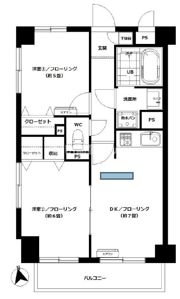 ローズガーデン八王子の間取り画像
