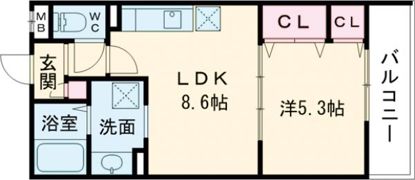 ピレーネ北条Ⅴ（ファイブ）の間取り画像