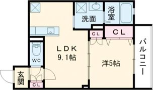 ピレーネ北条Ⅴ（ファイブ）の間取り画像