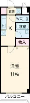 パティオスシモノの間取り画像