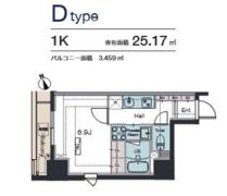 ラグゼナ平和島の間取り画像